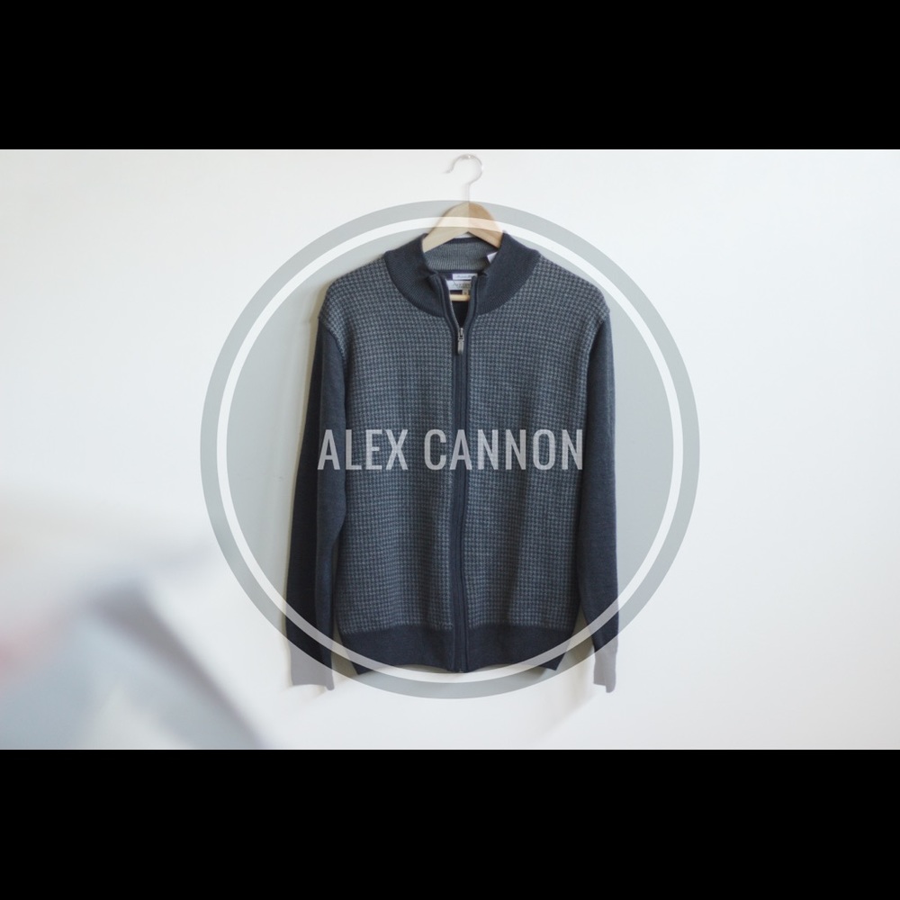 🐑 ALEX CANNON Full Zip Sweater